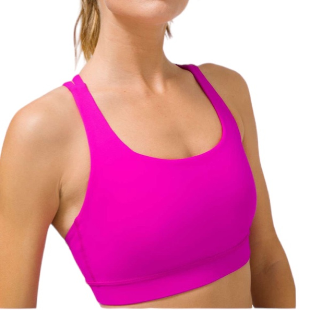 Lululemon Pink Energy Sports Bra - Size 6